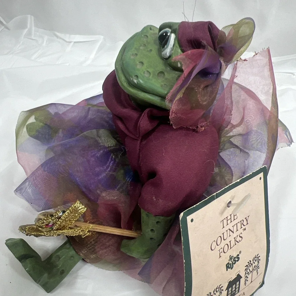 Russ The‎ Country Folks Kelly Frog Shelf Sitter Violetta Toad Critter Factory